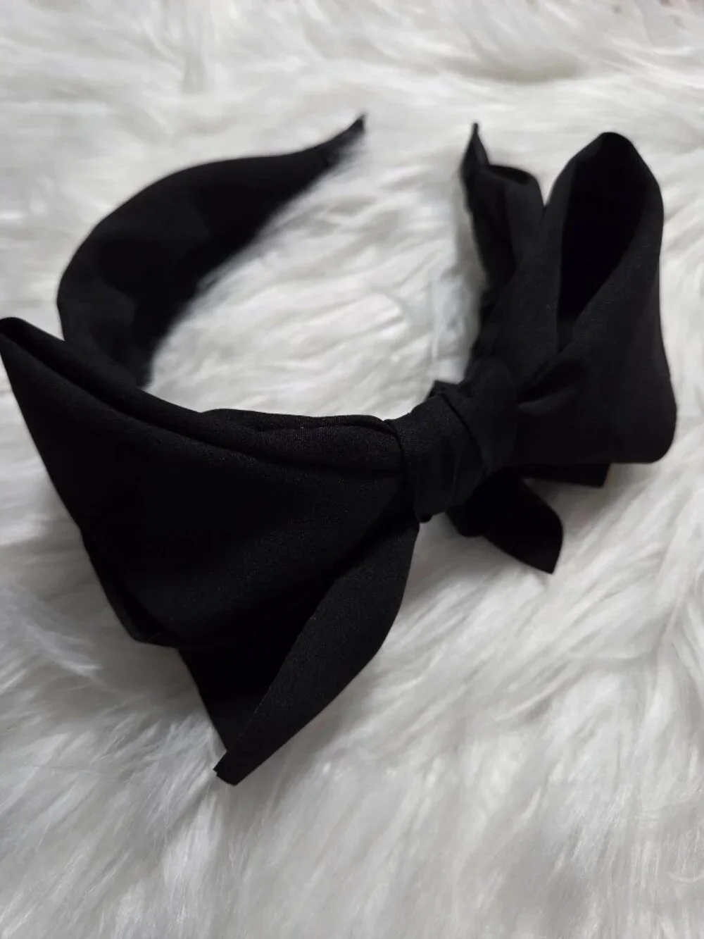 Set of 4 Black Bow Headbands